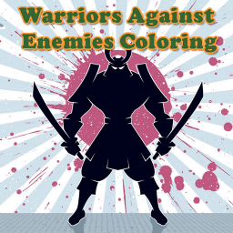 Warriors Against Enemies Coloring